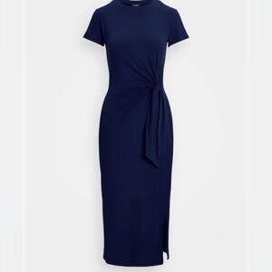 Elegant Navy Blue Women's Dress